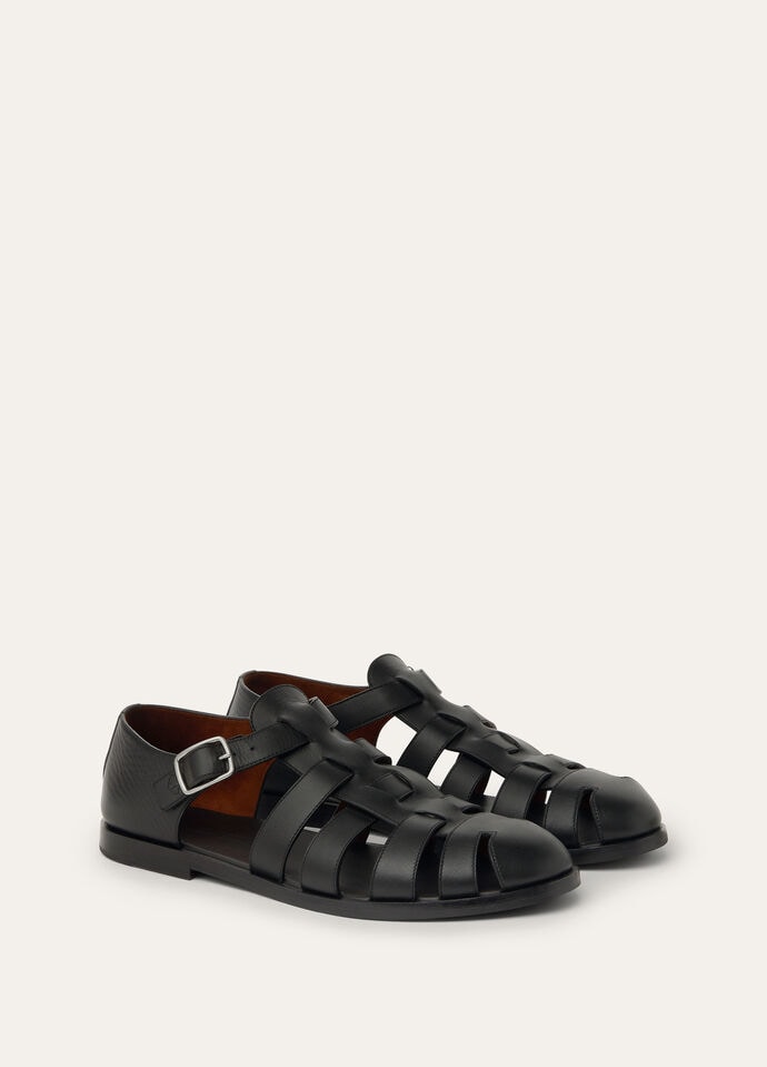 MAXIME WALK SANDAL SILKY LEATHER_FAP3296_8000_3