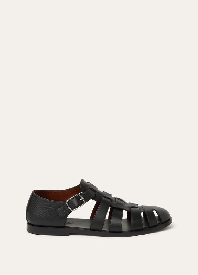 MAXIME WALK SANDAL SILKY LEATHER_FAP3296_8000_2