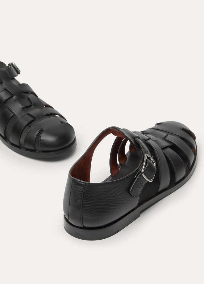 【Loro Piana】マキシムウォークサンダル Maxime Walk Sandal Ox Leather Dusk | Loro Piana
