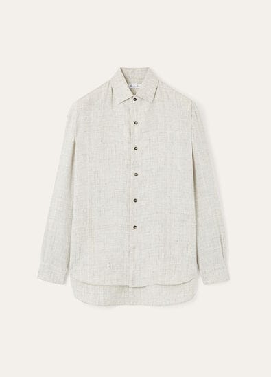 RAFFAELE SHIRT LIGHT LINEN MELANGE