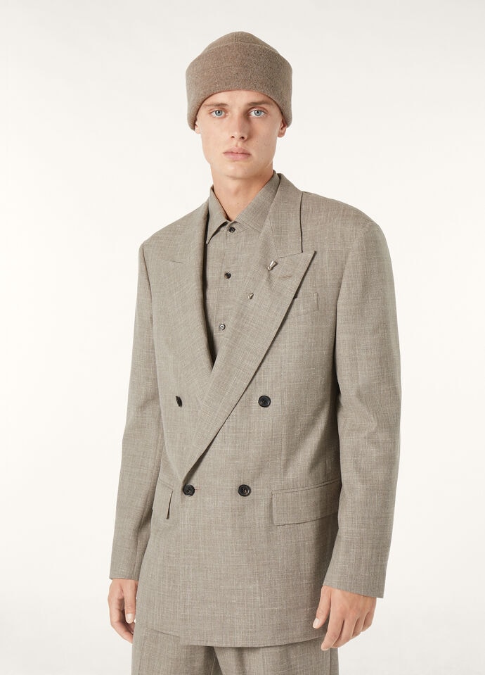 EVERTON PEAK DB JACKET PECORA NERA LINEN SILK_FAP3402_H0WC_3