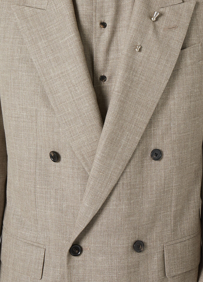 EVERTON PEAK DB JACKET PECORA NERA LINEN SILK_FAP3402_H0WC_2
