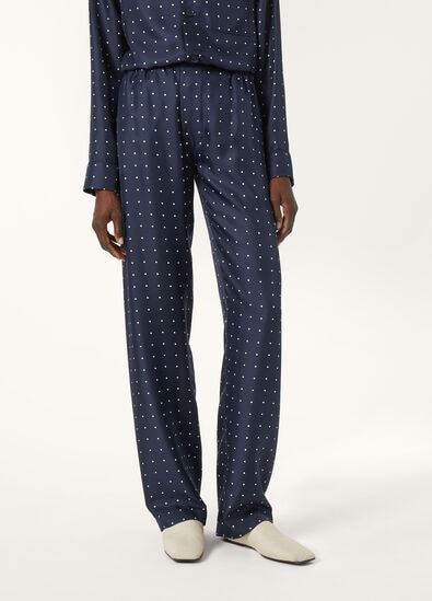 BRITTON TROUSERS SILK POIS