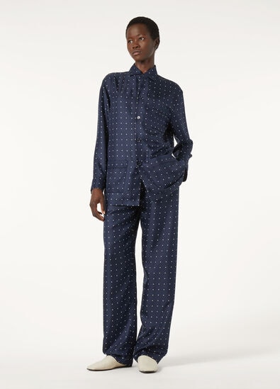 BRITTON TROUSERS SILK POIS