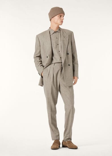 ANDRE' SHIRT PECORA NERA LINEN SILK