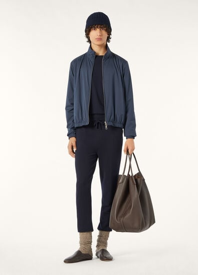 LORO PIANA BOMBER WIND/JERSEY LINEN