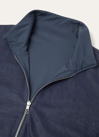LORO PIANA BOMBER WIND/JERSEY LINEN