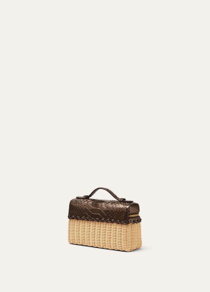 EXTRA POCKET L19 EW WICKER/PYTHON_FAP3597_B4XU_NR_3