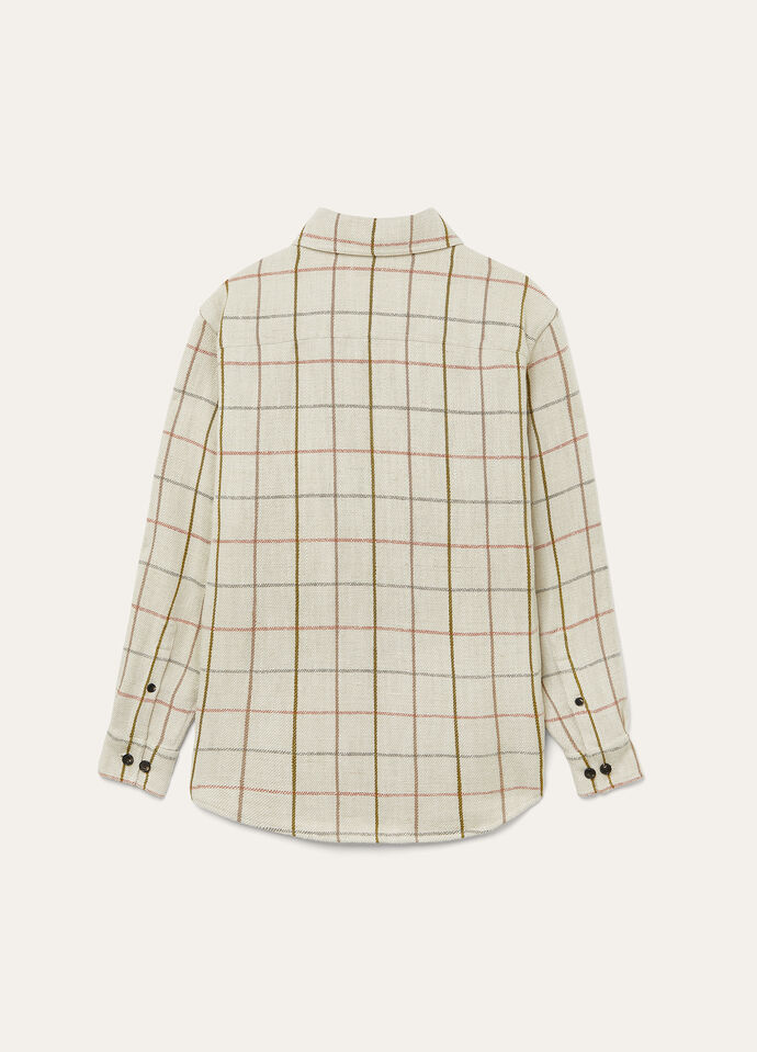 GENEVE OVERSHIRT LINEN CANVAS OVERCHECKED_FAP3657_F068_2