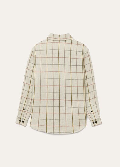 GENEVE OVERSHIRT LINEN CANVAS OVERCHECKED