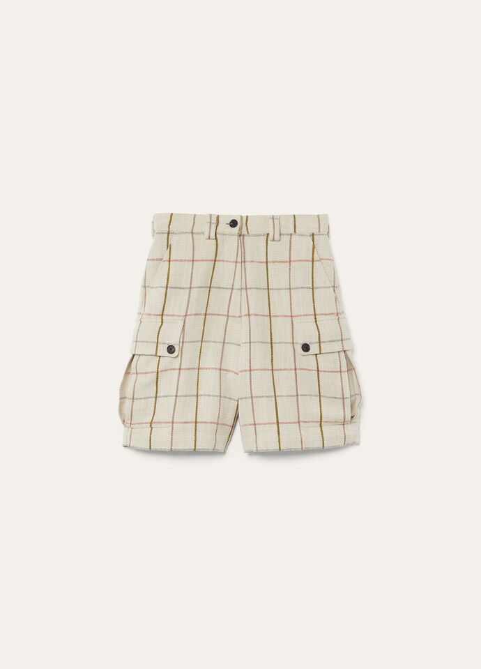 WILLY BERMUDA LINEN CANVAS OVERCHECKED_FAP3661_F068_1