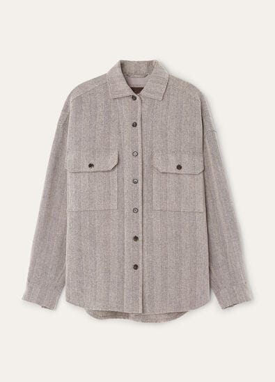 DARBY OVERSHIRT LINEN WISH CASH RAIN