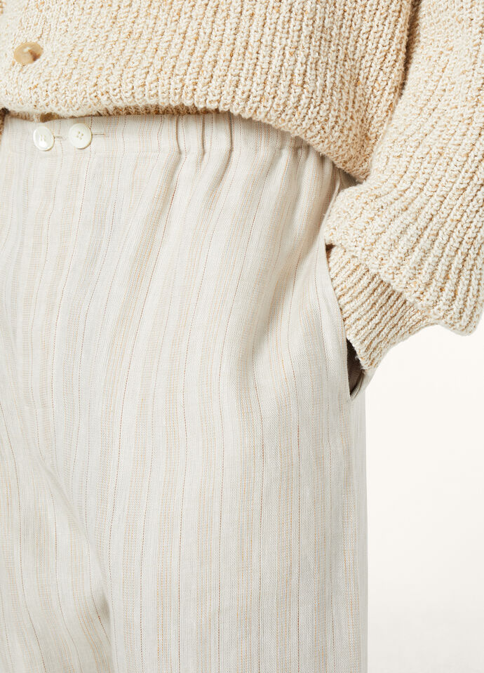 BRITTON TROUSERS LINEN HERRINGBONE STRIPE_FAP3758_F6OT_2