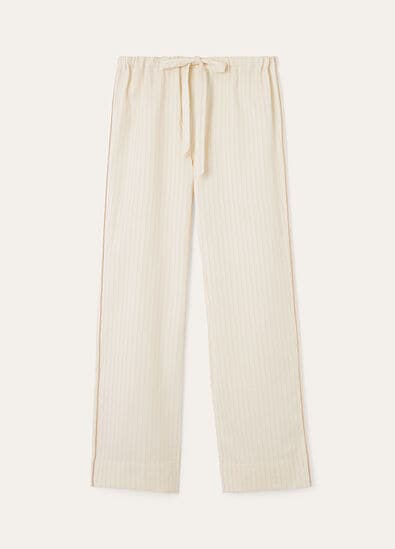 ALEXY TROUSERS COTTON SILK STRIPE