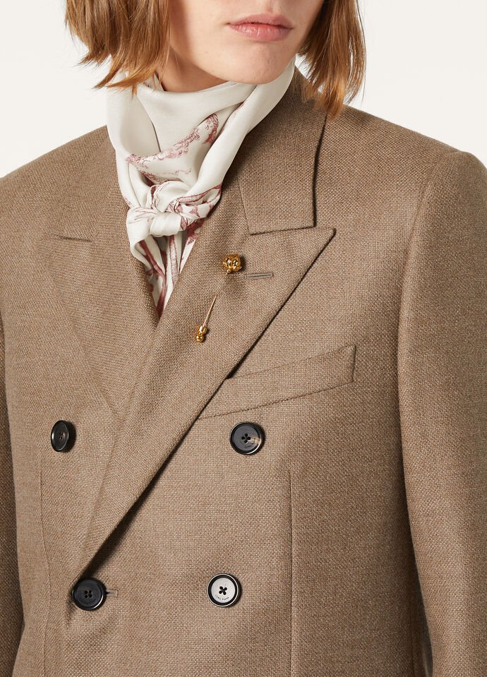 INTERNATIONAL DB JACKET CASH RAW SILK HOPSACK_FAP3807_H0WB_2