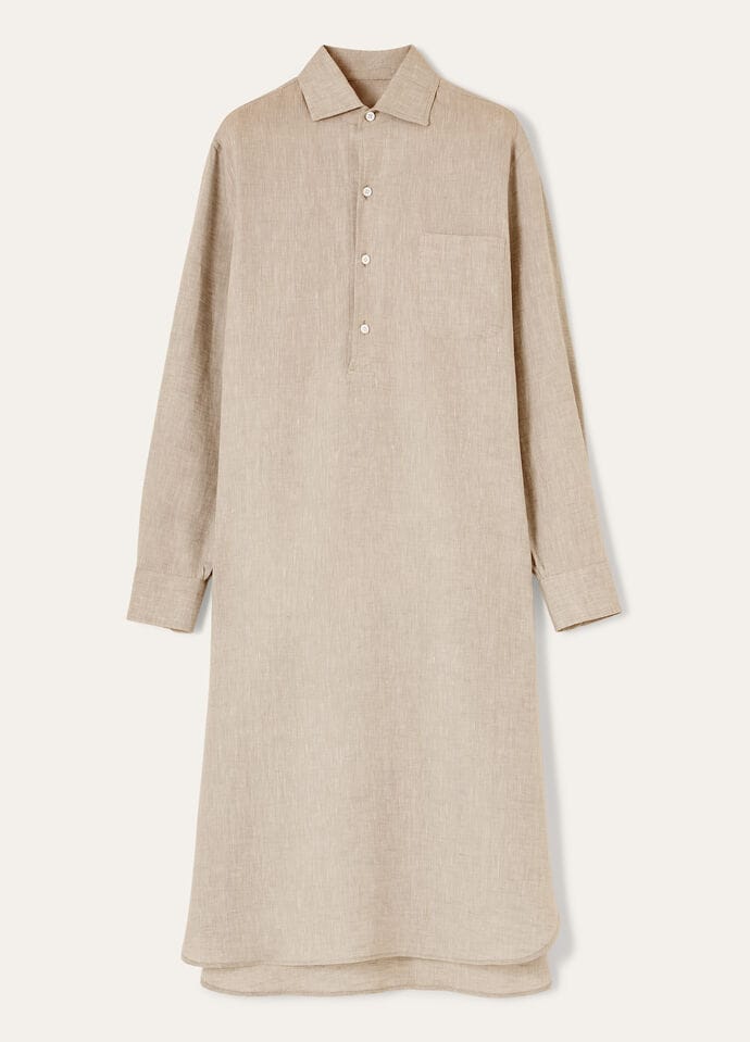 【関税&送料込】Loro Piana Lora Dress Lora Dress Linen Pine Bark | Loro Piana US