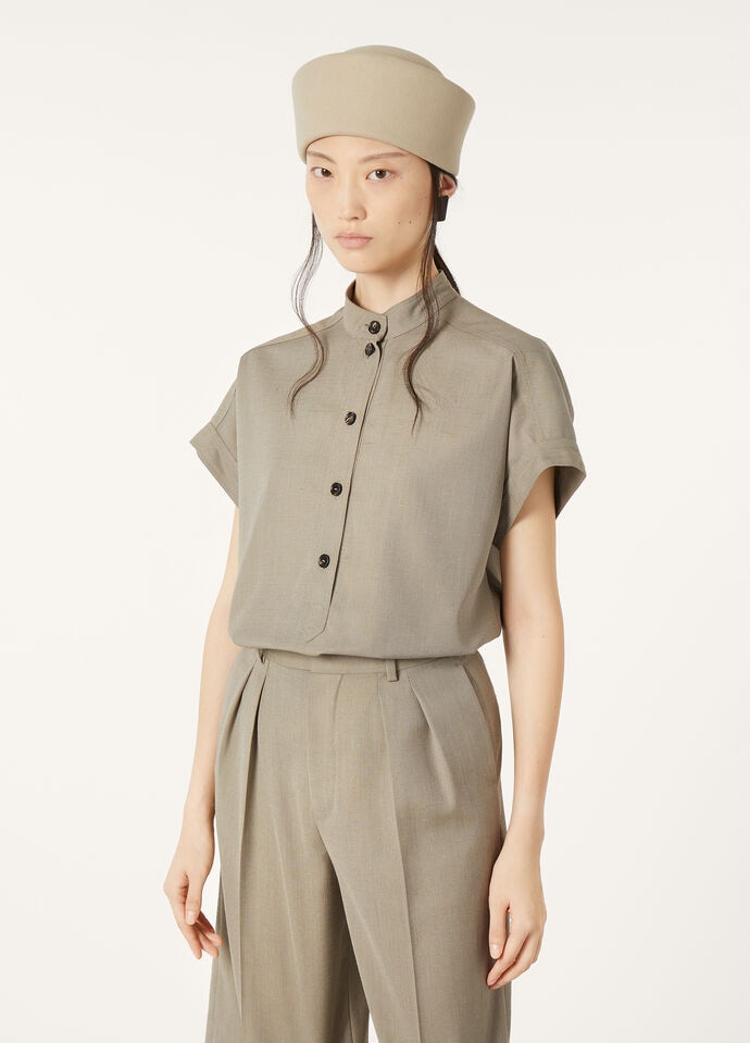 ELODY SS SHIRT SILK WOOL PLOMBANT_FAP3847_A0KS_46_3