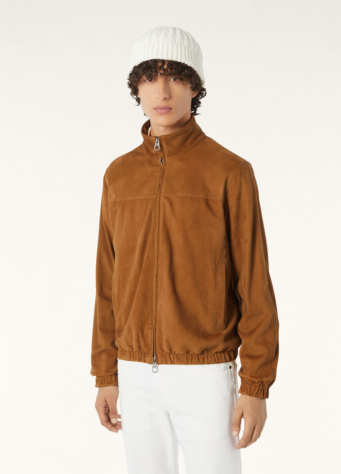 LORO PIANA BOMBER LOWERED SUEDE_FAP3869_H015_46_3