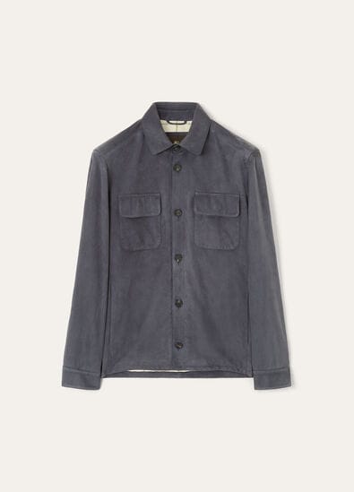 LORO PIANA OVERSHIRT LOWERED SUEDE