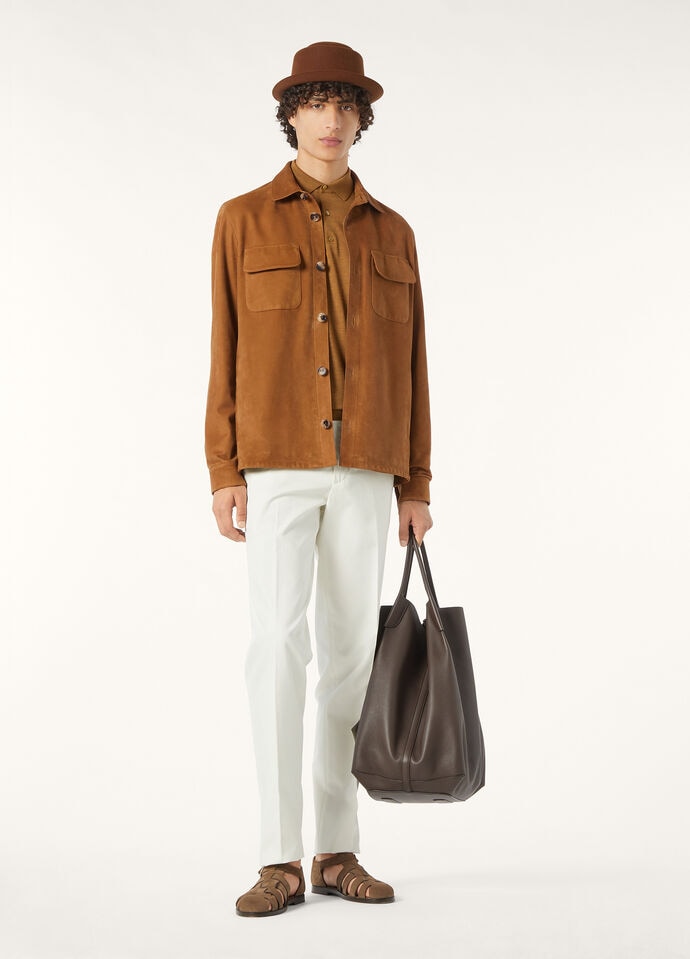 LORO PIANA OVERSHIRT LOWERED SUEDE_FAP3922_H015_1