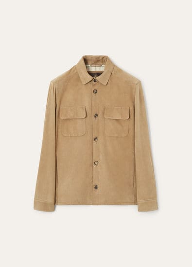 LORO PIANA OVERSHIRT LOWERED SUEDE