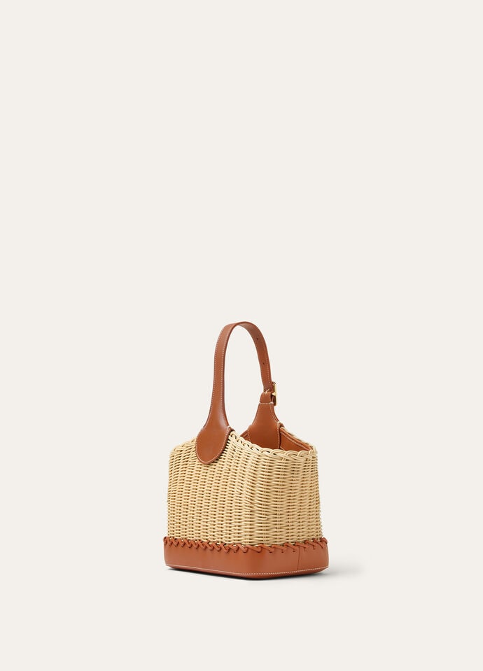 BOBBIN BUCKET WICKER/ROUNDED LEATHER_FAP3924_B4KK_NR_3