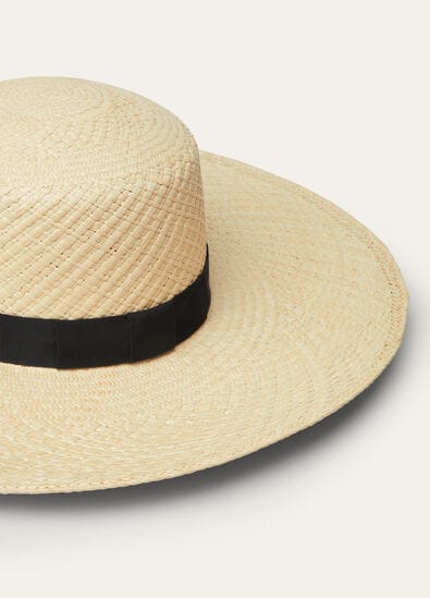 ANITA HAT DOUBLE WAVED STRAW