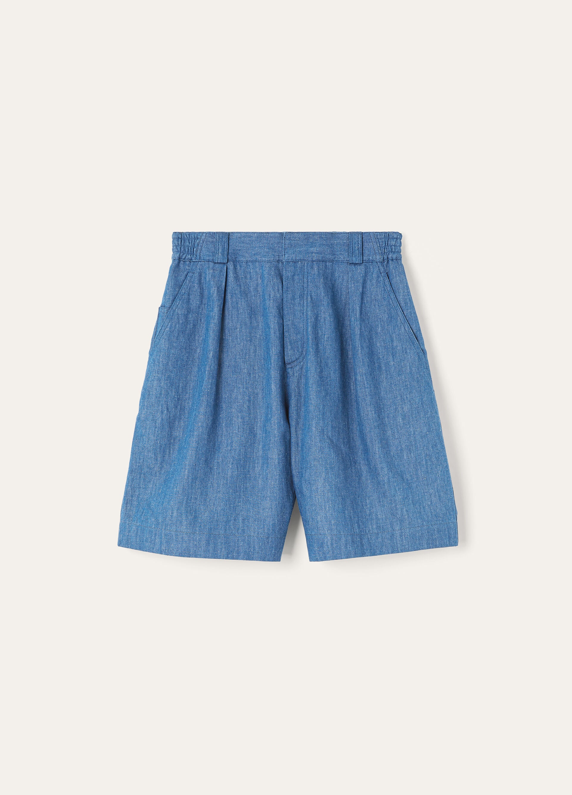 REINGA BERMUDA LINEN CHAMBRAY