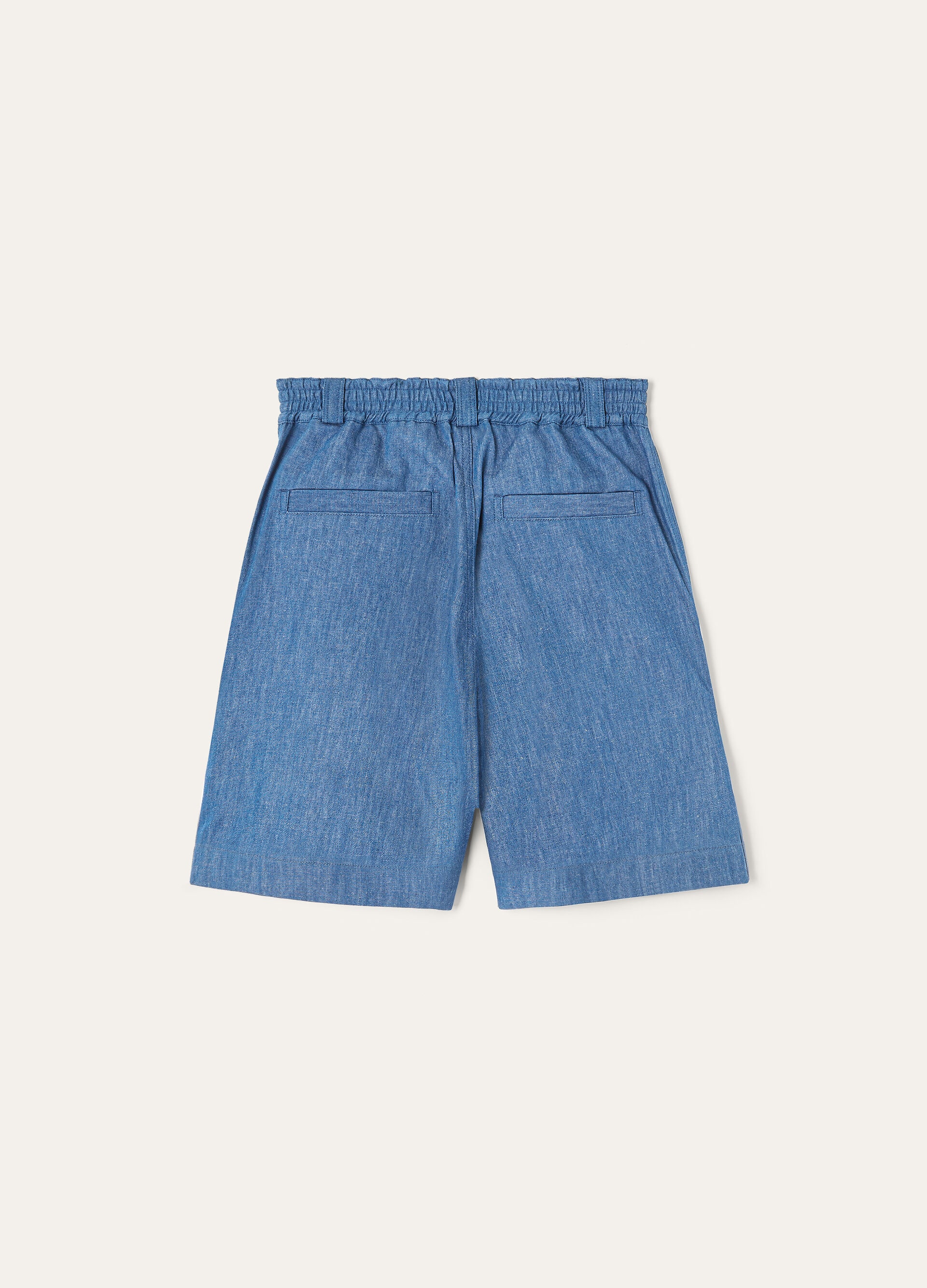 REINGA BERMUDA LINEN CHAMBRAY