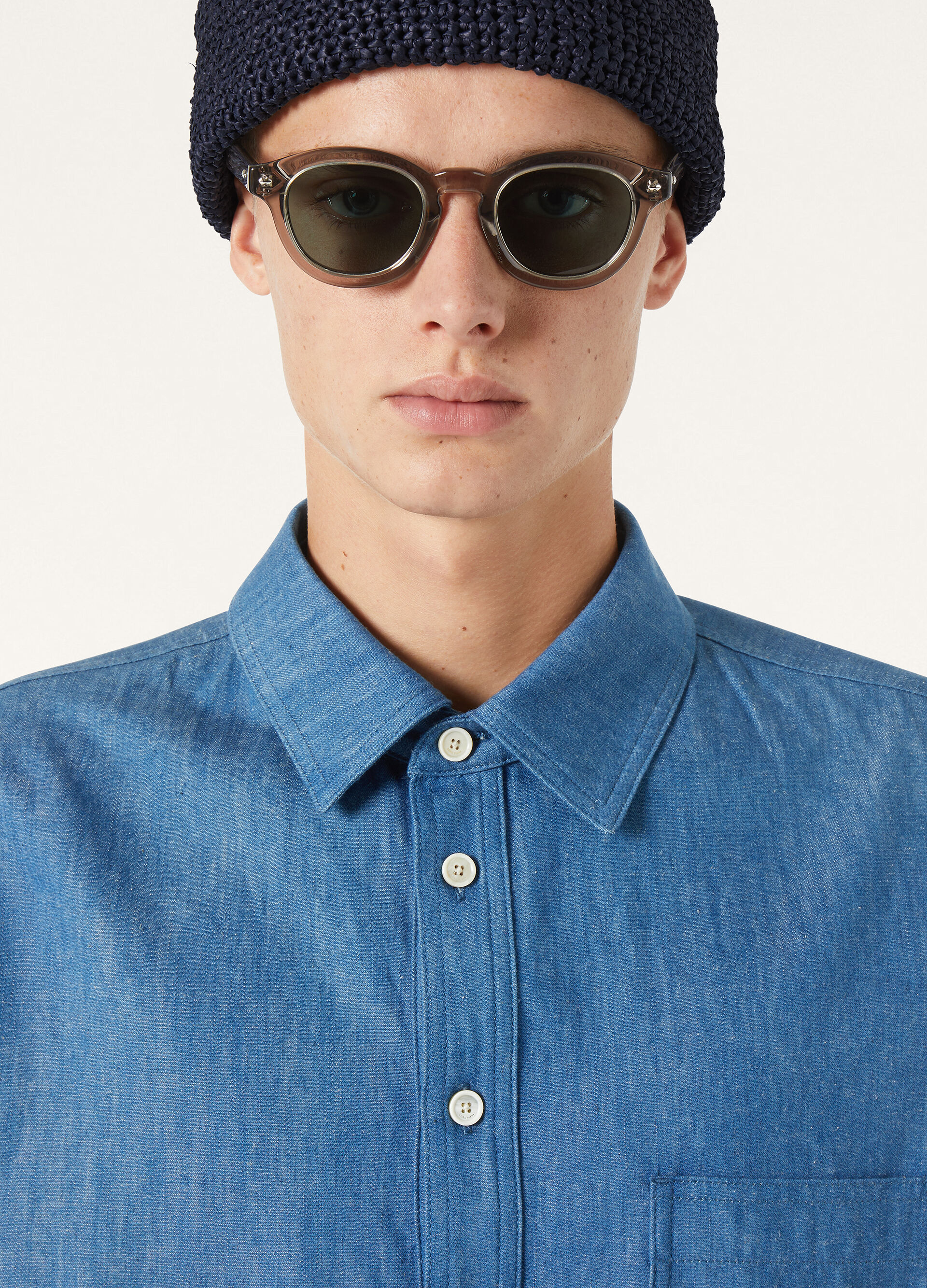 EVIE SHIRT LINEN CHAMBRAY