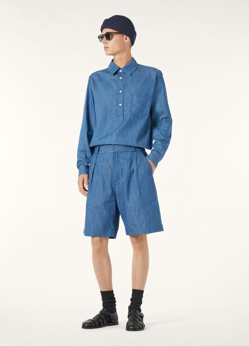 EVIE SHIRT LINEN CHAMBRAY