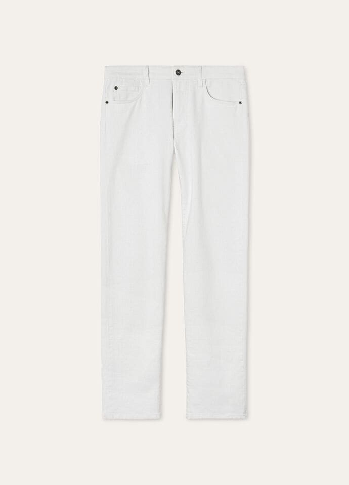 Loro Piana パンツ　アイボリー 42 Napier Pants Baby Cashmere Coarsehair® Creamy Cashmere