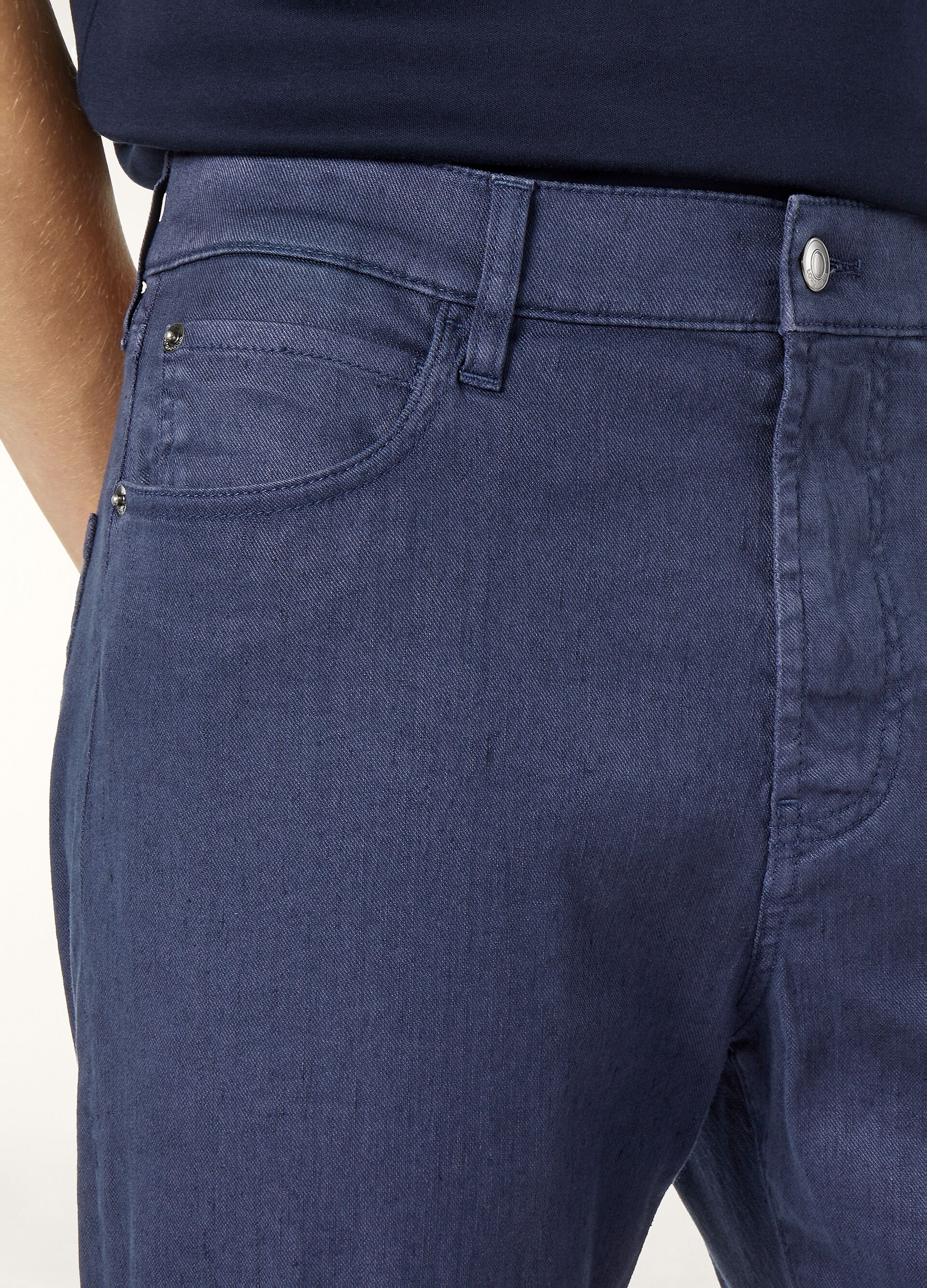 QUARONA BULL LINEN COTTON STRETCH DYED