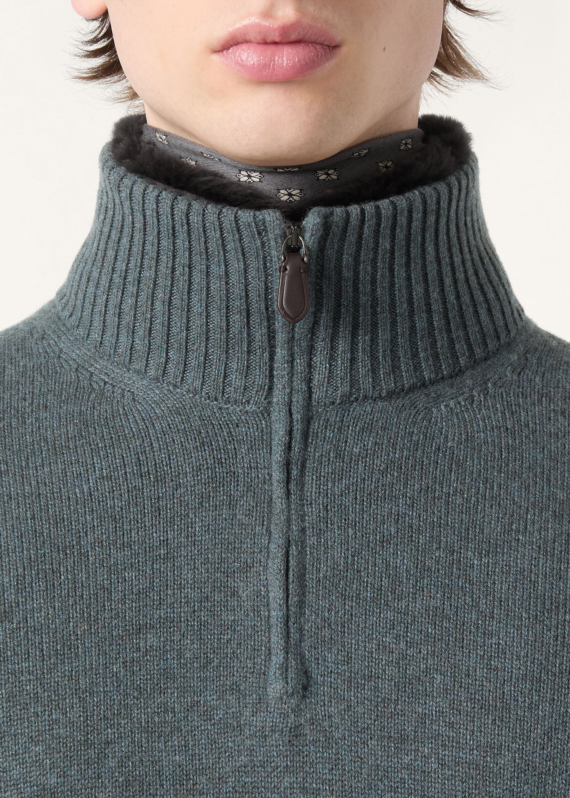 PARKSVILLE HALFNECK SWEATER BABY CASH FUR GG 8
