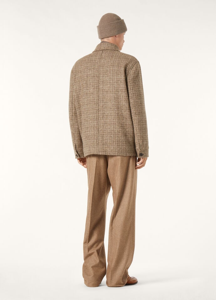 DEVIS CABAN HEAVY MOULINE' TWEED RAIN_FAP4033_F6OQ_56_4