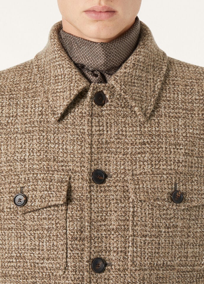 DEVIS CABAN HEAVY MOULINE' TWEED RAIN_FAP4033_F6OQ_56_2