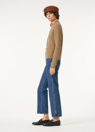 BROOKE TROUSERS DENIM SILK