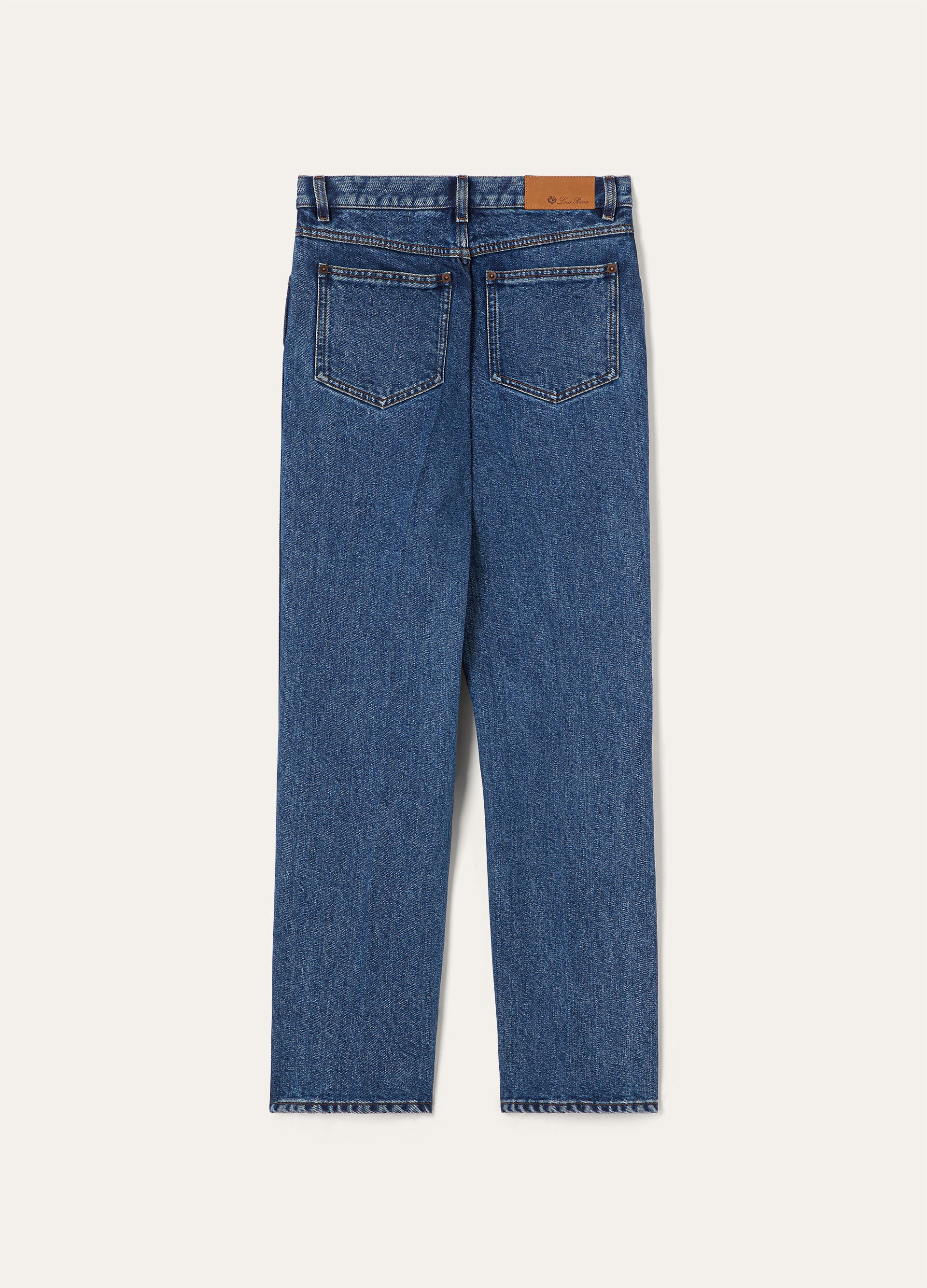 BROOKE TROUSERS DENIM SILK