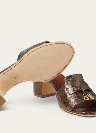 SUMMER CHARMS HEELED MULE T55 PITONE