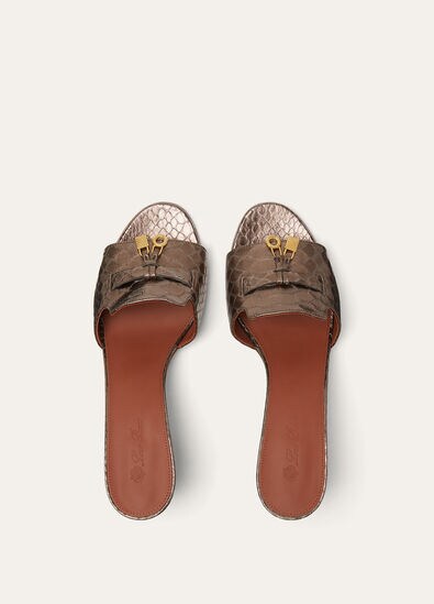 SUMMER CHARMS HEELED MULE T55 PITONE