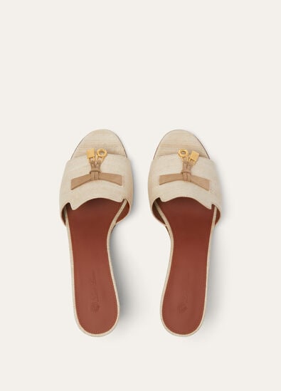 SUMMER CHARMS HEELED MULE T55 NEW TUSSAH