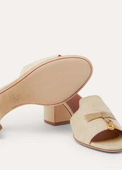 SUMMER CHARMS HEELED MULE T55 NEW TUSSAH