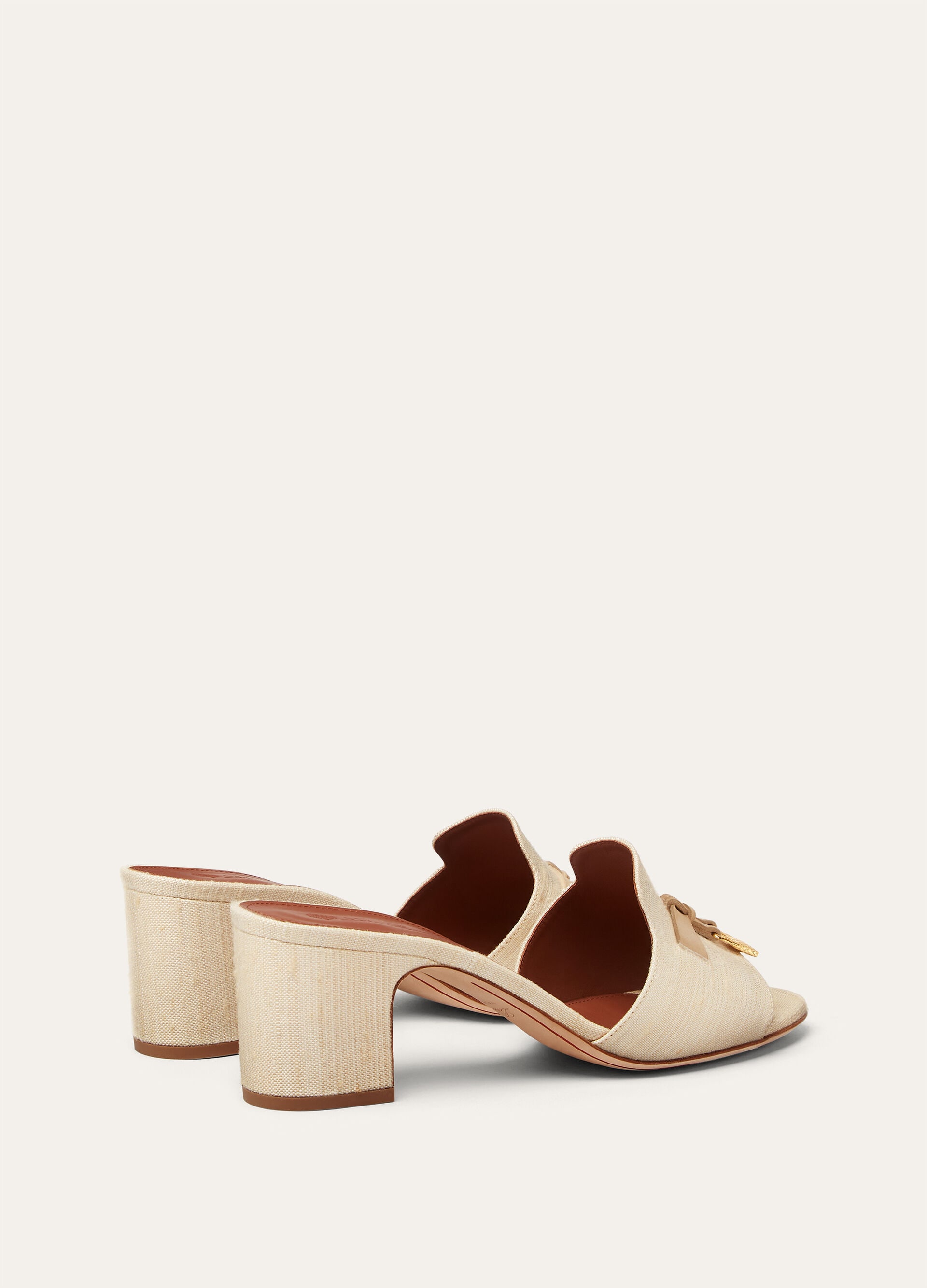 SUMMER CHARMS HEELED MULE T55 NEW TUSSAH