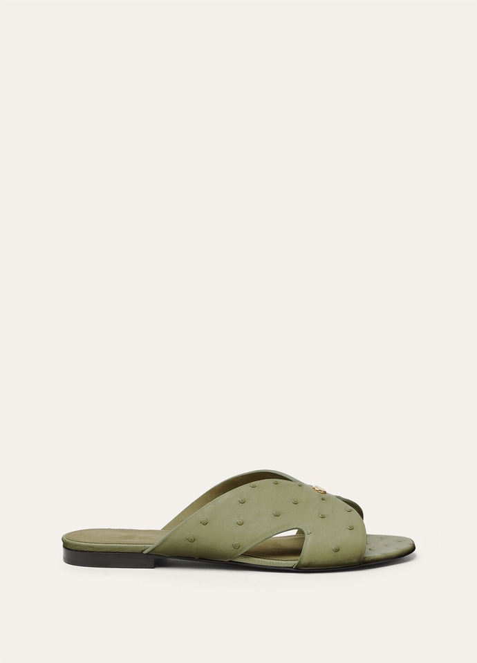 VERA FLAT MULE OSTRICH_FAP4093_51BE_2
