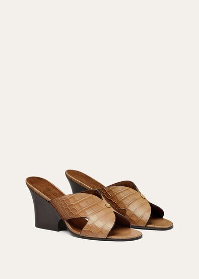 VERA HEELED MULE H80 ALLIGAT. MISS DANDY
