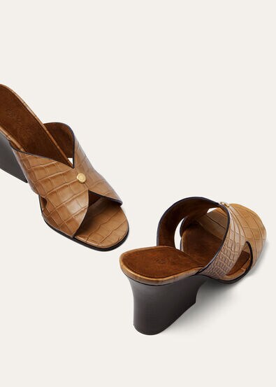 VERA HEELED MULE H80 ALLIGAT. MISS DANDY