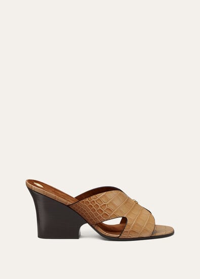 VERA HEELED MULE H80 ALLIGAT. MISS DANDY