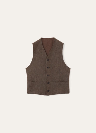 DRAYTON VEST LINEN WISH CANVAS RAIN