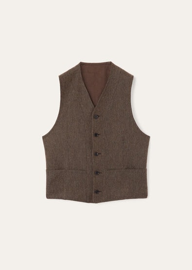 DRAYTON VEST LINEN WISH CANVAS RAIN