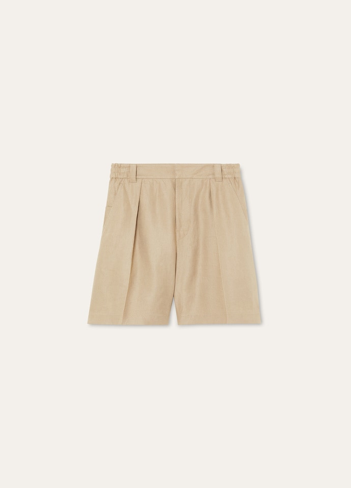レインガ・バミューダ・ショートパンツ リネン（麻） エルム